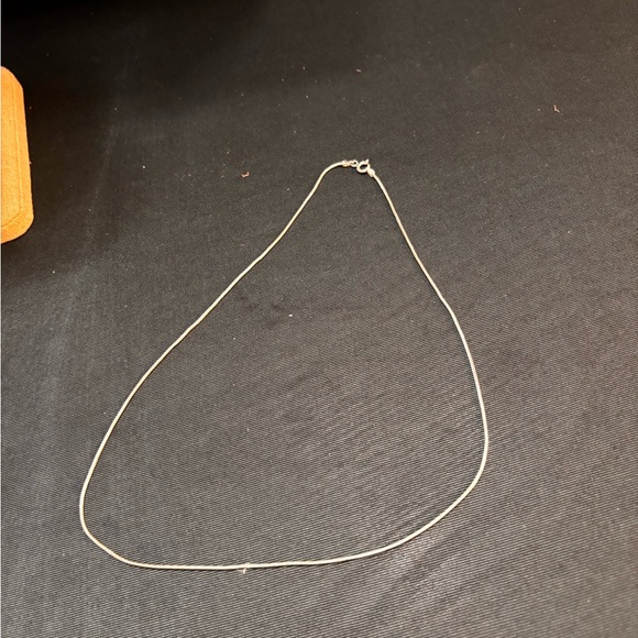 Sleek Sterling Silver Snake Chain Necklace - Picture 3 of 12